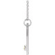 Platinum  Peridot & .0075 Carat Diamond Gemini Zodiac Constellation 16 18 inch Necklace
