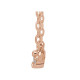 14 Karat Rose Gold .04 Carat Diamond 18 inch Necklace