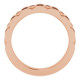 Rose Gold 14 Karat 0.25 Carat Natural Diamond Chain Link Ring