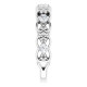 Genuine Diamond set in 14 Karat White Gold 0.33 Carat Diamond Ring