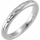 14 Karat White Gold .07 Carat Natural Diamond Band Size 9.5