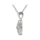 Sterling Silver .05 Carat Diamond 18 inch Necklace