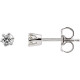 White Diamond Earrings in 0.20 Carat Diamond Post Stud Earrings