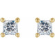 14K White 0.16 Carat Natural Diamond Stud Earrings
