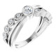 White Diamond Ring in 14 Karat White Gold 0.20 Carat Diamond Ring