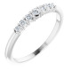 White Diamond Ring in 14 Karat White Gold 0.16 Carat Diamond Stackable Ring