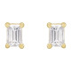 14K White 0.12 Carat Natural Diamond Stud Earrings