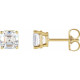 14 Karat Yellow Gold 0.20 Carats Natural Diamond Earrings