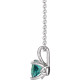 Created Alexandrite Necklace in Sterling Silver Created Alexandrite 16 inch Pendant