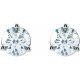 White Lab Grown Diamond Earrings in 14 Karat White Gold 0.25 Carat Lab Grown Diamond Stud Earrings