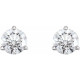 Natural Diamond Earrings in Platinum 1/3 Carat Diamond Earrings