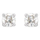 Natural Diamond Earrings in Platinum 1/3 Carat Diamond Stud Earrings