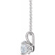 Genuine Sapphire Necklace in Sterling Silver Sapphire 16 to 18 inch Pendant