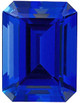 Blue Sapphire Emerald Cut in Grade GEM | Chatham Lab Stone