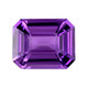 Vibrant Purple Sapphire Loose Gemstone 1.03 Carats, Emerald Cut, 6.45x5.183.13 mm, GIA Certificate