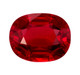 Pigeon Blood Ruby - Cushion Shape - Vivid Red Color - 4.06 Carats - 10.36 x 8.2 x 5.16mm