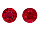 Genuine Round Ruby Gem Pair - Gorgeous - 2.55 Carats - 6.4mm - GRS Certs