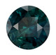 Vivid Round Blue Green Sapphire Gem, 4.23 Carats, 9.3mm,