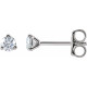 14 Karat White 0.20 Carat Lab Diamond Stud Earrings