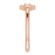 Rose Gold 14 Karat 0.10 Carat Natural Diamond Ring