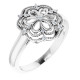 Sterling Silver .08 Carat Diamond Ring Size 8