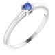 White Gold Ring 14 Karat Natural Tanzanite Ring