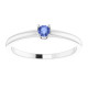 White Gold Ring 14 Karat Natural Tanzanite Ring