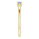 Yellow Gold Ring 14 Karat Natural Tanzanite Ring