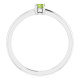 White Gold Ring 14 Karat Natural Peridot Gemstone Ring