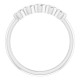 5 Stone Platinum Diamond Band with 0.33 Carats of Diamonds