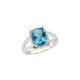 Genuine Topaz Ring in Sterling Silver Swiss Genuine Topaz Ring