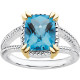 Genuine Topaz Ring in Sterling Silver Swiss Genuine Topaz Ring