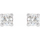 14 Karat White Gold 0.20 Carat Lab Made Diamond Stud Earrings