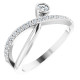 Genuine Diamond Stylish Platinum Ring in Platinum with 0.33 carats of Diamonds