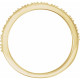 Genuine Aquamarines set in 14 Karat Yellow Gold Stackable Stylish Ring