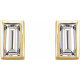 14K Yellow 1/5 CTW Natural Diamond Bezel-Set Earrings