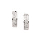 Buy 14 Karat White Gold 0.33 Carat Diamond Hoop Earrings..