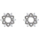 Natural Diamond Earrings in Platinum 1/3 Carat Diamond Earrings..