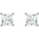 Platinum 0.20 Carats Natural Diamond Earrings