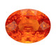 GIA Certified Sunkist Orange Sapphire - Oval Cut - 5.13 carats - 11.22 x 8.42 x 6.28mm