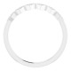 Genuine Diamond Ring in Sterling Silver 1/8 Carat Diamond Stackable Ring   .