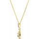 14K Yellow 9/10 CTW Lab-Grown Diamond 18" Necklace