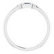 Platinum 1/8 CTW Natural Diamond Stackable Ring