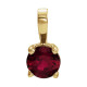 14K Yellow 3 mm Natural Ruby Pendant