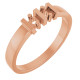 Family Ring Mounting in 18 Karat Rose Gold for Round Stone