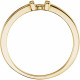 Family Stackable Ring Mounting in 18 Karat Yellow Gold for Round Stone