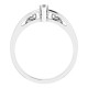 Marquise 6 Prong V End Scroll Setting Ring Mounting in 18 Karat White Gold for Marquise Stone
