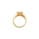 Bezel Set Ring Mounting in 10 Karat Yellow Gold for Oval Stone