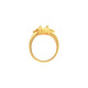 Scroll Solitaire Ring Mounting in 10 Karat Rose Gold for Oval Stone