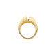 Oval Bezel Set Ring Mounting in 14 Karat Rose Gold for Oval Stone